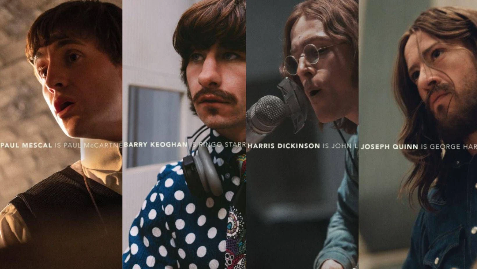 As primeiras imagens de The Beatles: a surpreendente transformação de Paul Mescal, Barry Keoghan, Harris Dickinson e Joseph Quinn