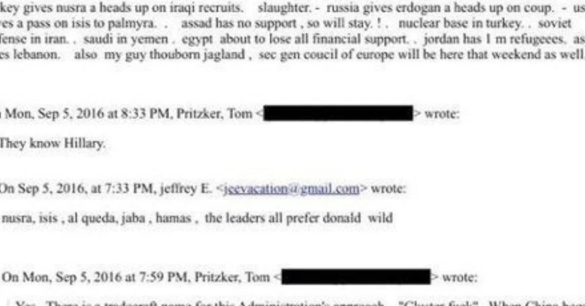 Epstein Files: Emails de 2016 sugerem ligação entre ISIS, Al-Qaeda e interesses israelenses na Síria