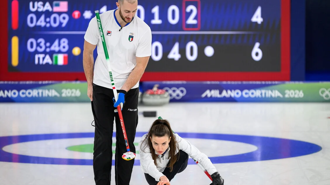 Milano Cortina 2026: Constantini e Mosaner são derrotados, EUA vão à final do curling