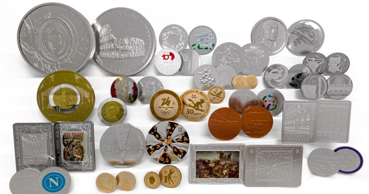 Colosseo, Pinóquio e Ferrari: Destaques da Collezione Numismatica 2026 da Itália