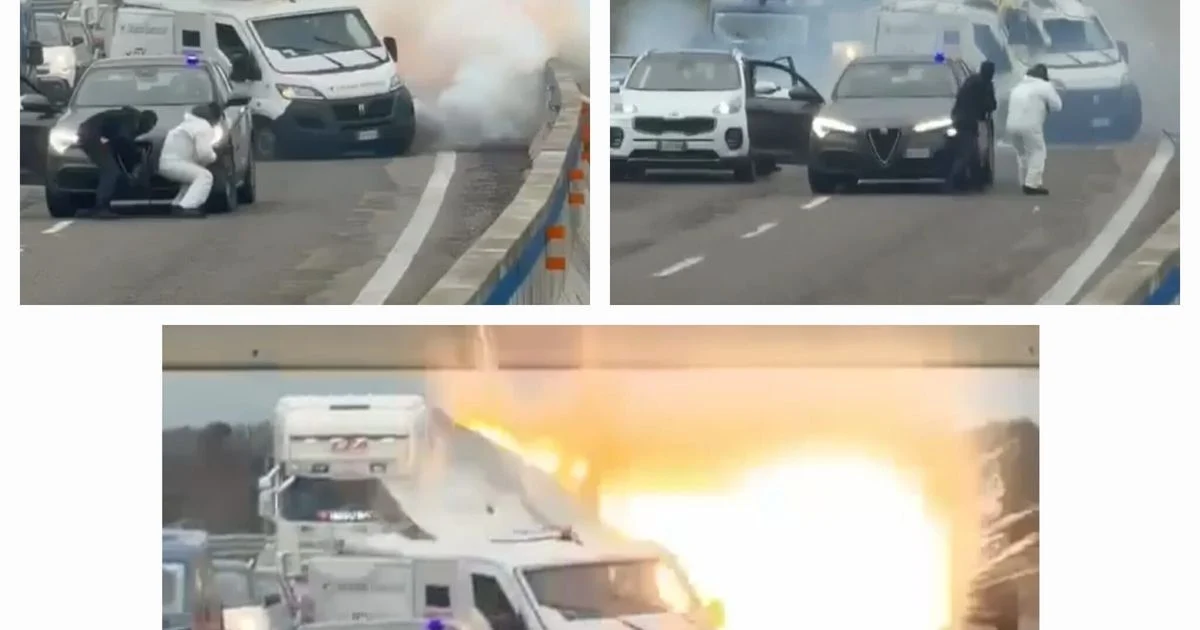 Assalto ao portavalori na Brindisi–Lecce: Ex-paracaidista detido após bloqueio com caminhão incendiado