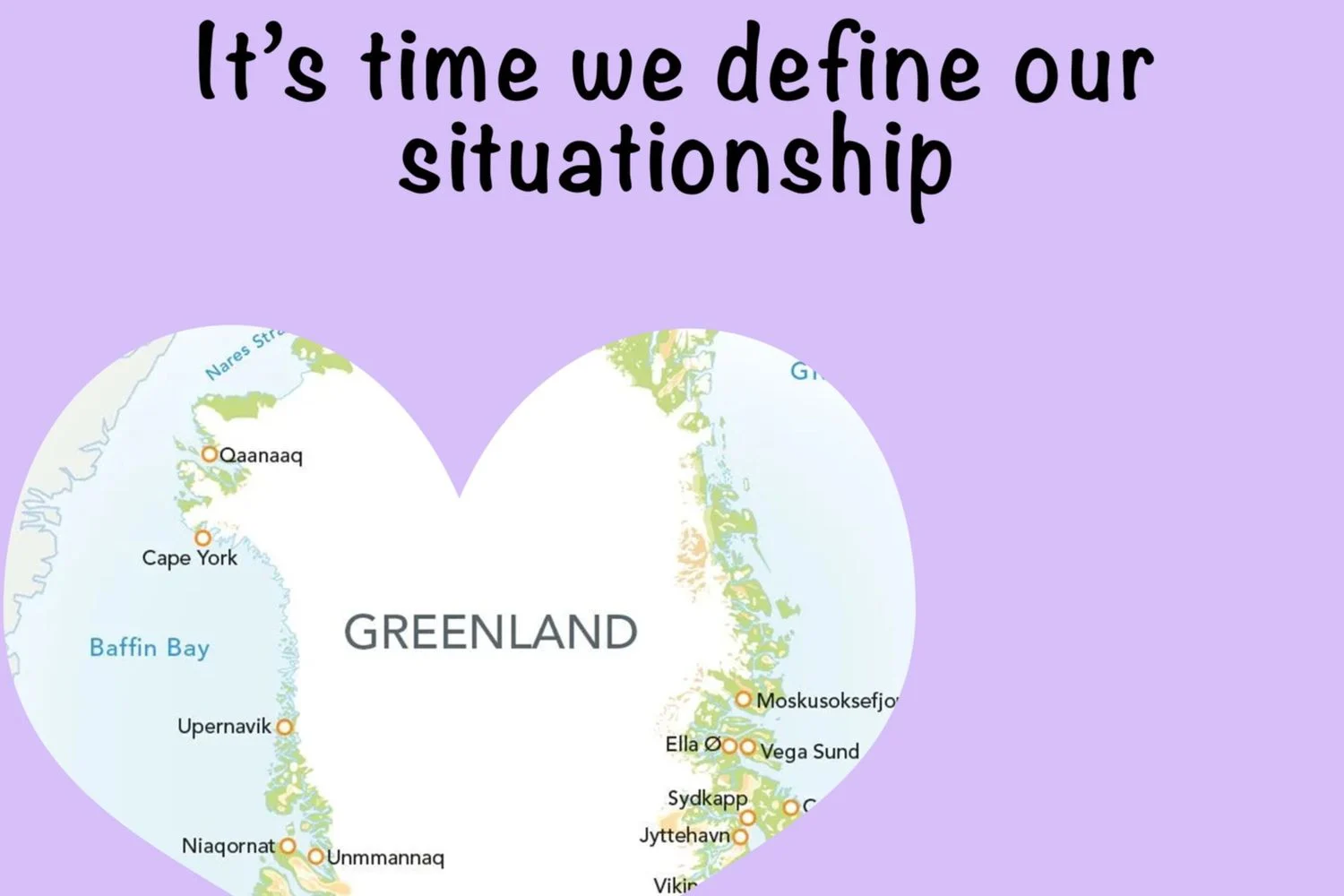 Casa Branca envia bilhete de São Valentim à Groenlândia e propõe 'definir a relação'