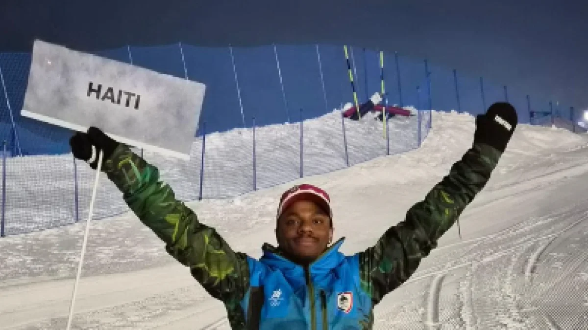 Richardson Viano, o primeiro haitiano nos Jogos de Inverno, emociona com cena doméstica no gigante de Milano-Cortina