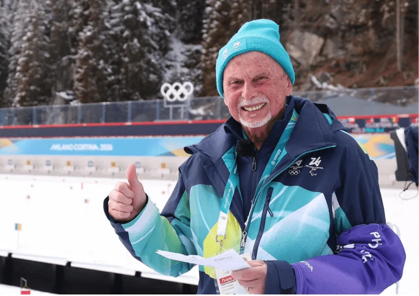 Hubert Bihler, 80 anos e ainda voluntário em Milano Cortina: 'Nãono, ficar em casa? Eu sigo aqui'