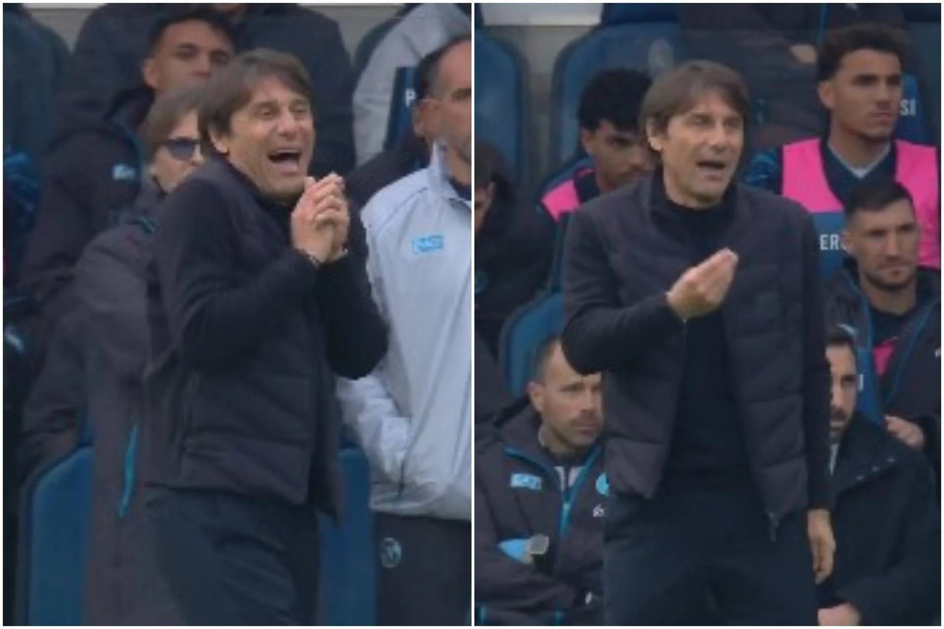 Conte critica arbitragem após pênalti revogado e gol anulado em Atalanta-Napoli
