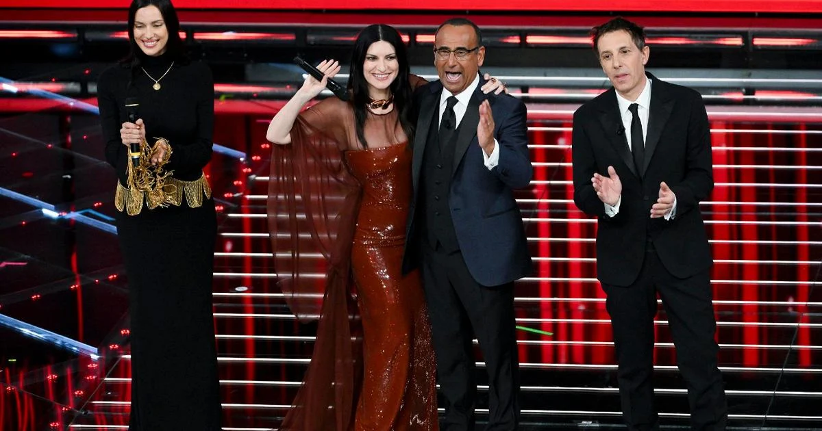 Sanremo 2026: Audiência da terceira noite sobe para 60,6% — hoje, covers e duetos dominam o palco