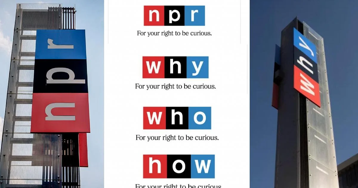 NPR altera histórico logo por um mês para defender a curiosidade do público