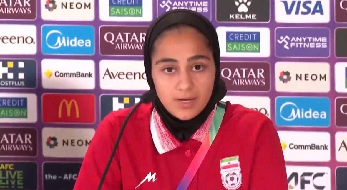 Sara Didar em lágrimas: atacante iraniana fala da angústia por familiares antes da Copa da Ásia