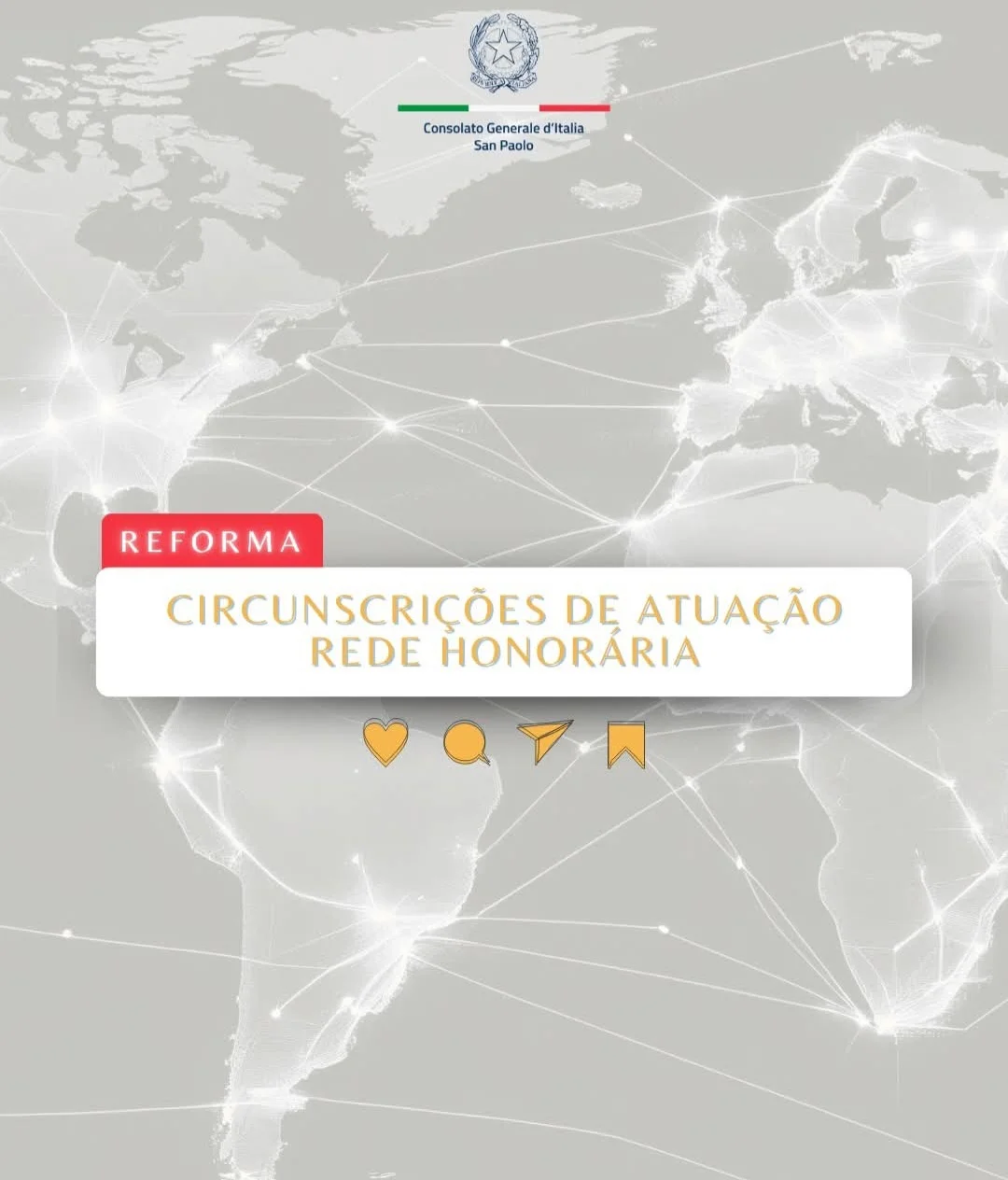Consulado da Itália em SP Atualiza Jurisdição dos Consulados e Vice-Consulados Honorários