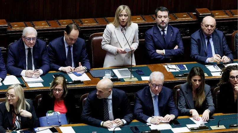 Meloni na Câmara: Itália não enviará soldados à Ucrânia e defende pressão sobre a Rússia antes do Conselho Europeu