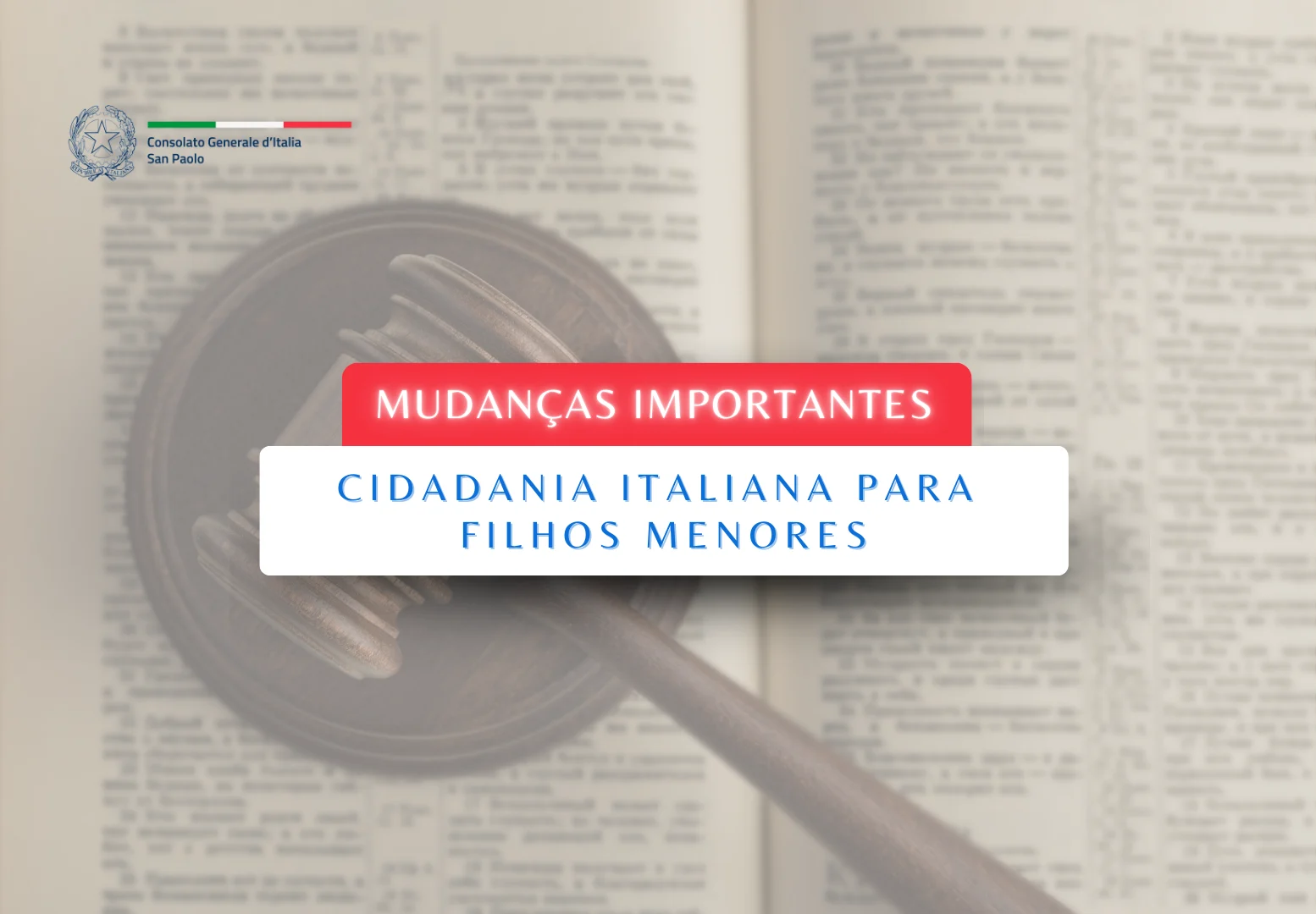 Cidadania italiana para filhos menores: alterações importantes na Lei de Orçamento 2026