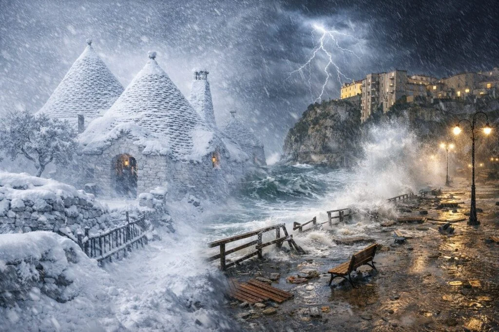 Alerta de mau tempo: Neve a baixas altitudes e maestral de até 150 km/h ameaçam Centro-Sul