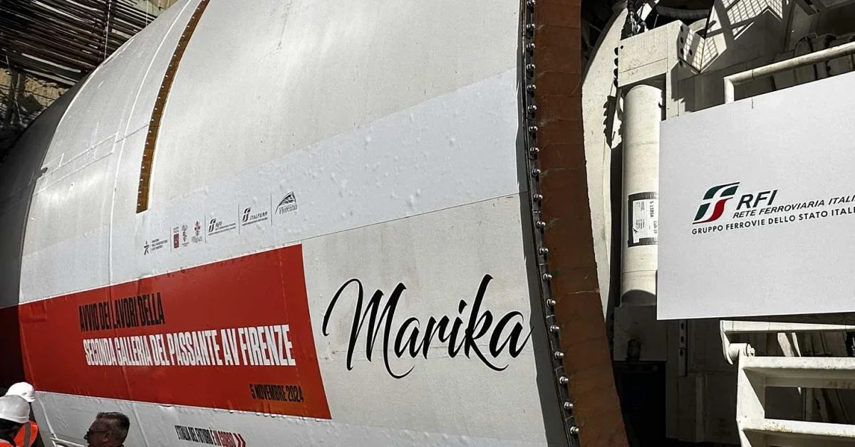 Passante AV de Firenze: a tuneladora Marika chega ao camerone da nova Stazione Belfiore