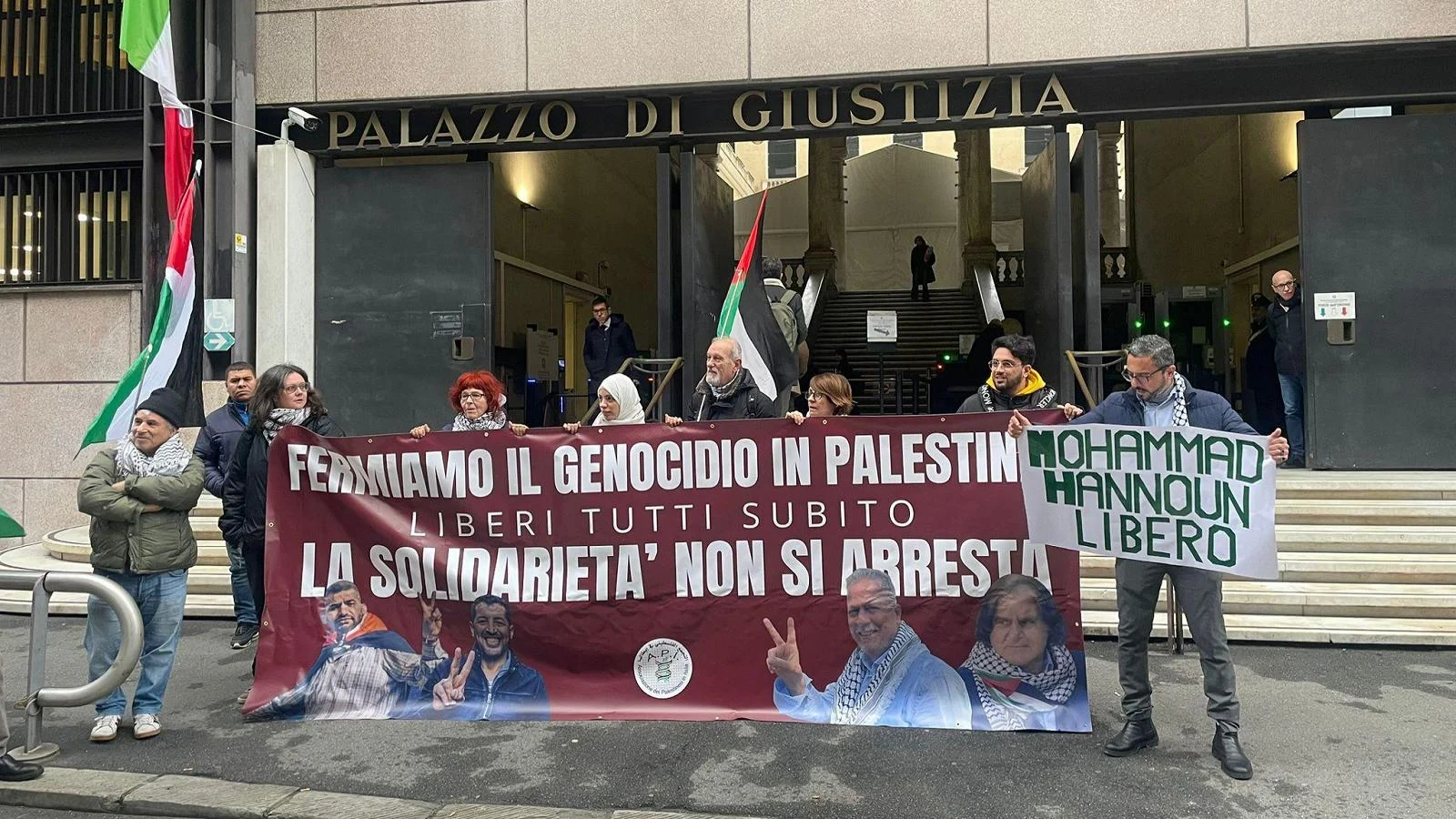 Caso Hannoun: audiência no Riesame de Gênova e protesto em frente ao tribunal