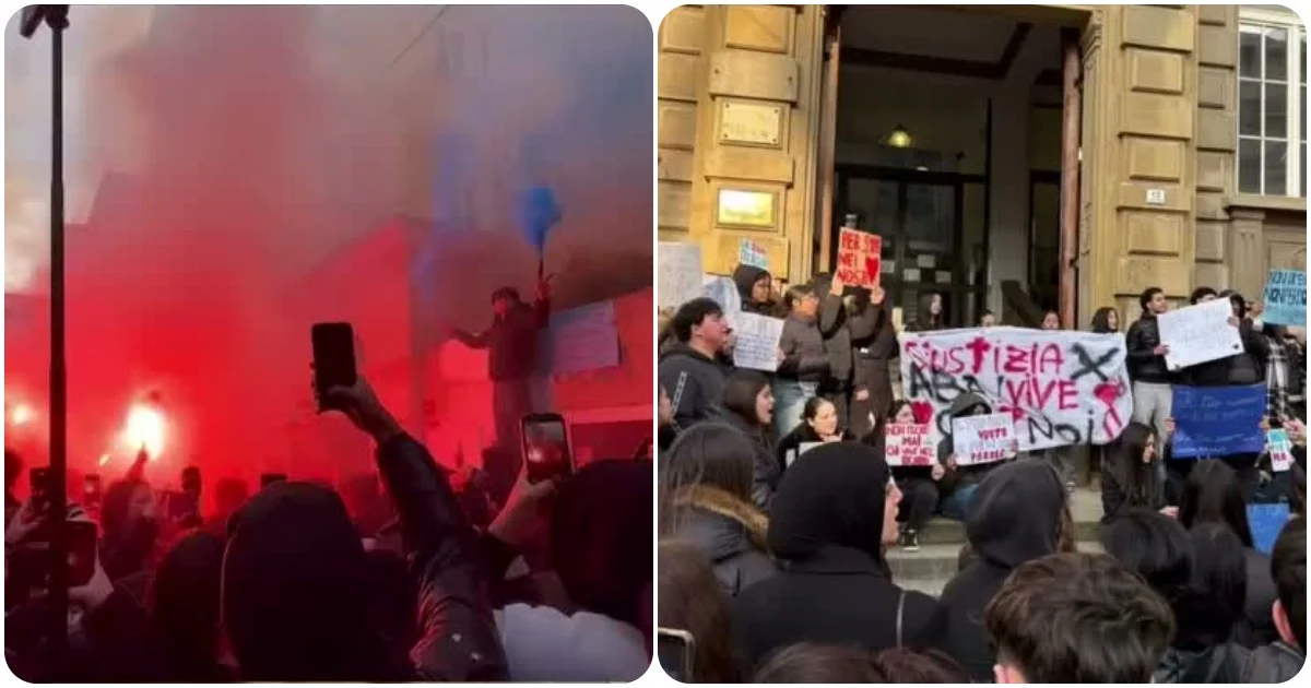 Esfaqueamento de Youssef Abanoub: estudantes protestam em frente à escola de La Spezia