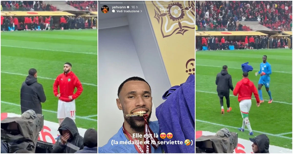 A guerra do 'asciugamano' na final Marrocos x Senegal: por que o segundo goleiro Diouf teve de proteger a toalha de Mendy