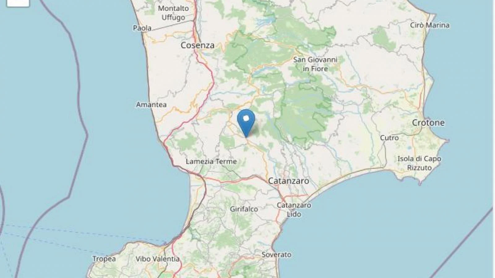 Terremoto de magnitude 3,8 atinge Serrastretta (Catanzaro); nenhum dano reportado