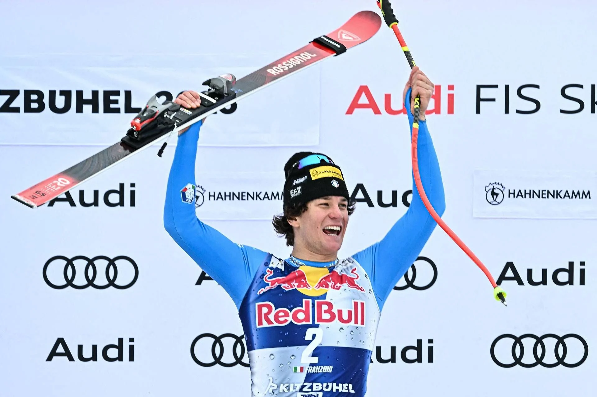 Giovanni Franzoni conquista a Streif: vitória emocionante na descida de Kitzbühel
