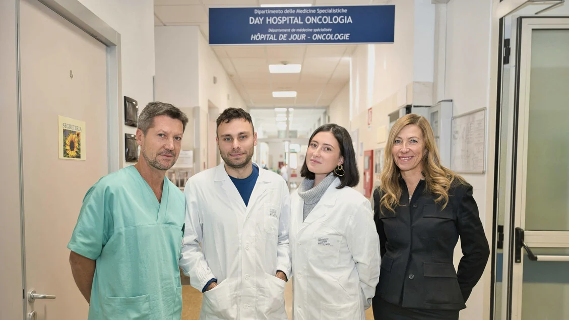 Hospital Parini de Aosta recebe os primeiros dois borsistas para fortalecer a oncologia e a pesquisa clínica